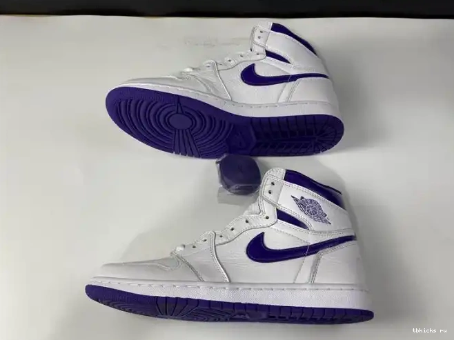 Rep TB RETRO AIR CD0461-151 COURT JORDAN 1 PURPLE HIGH 0414